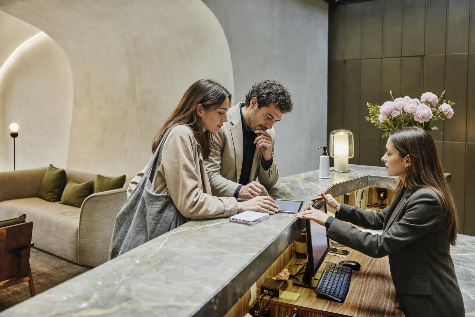 Front desk, Delivered