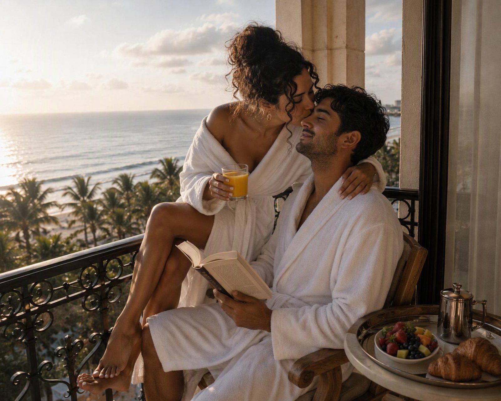 Balcony breakfast, Delivered