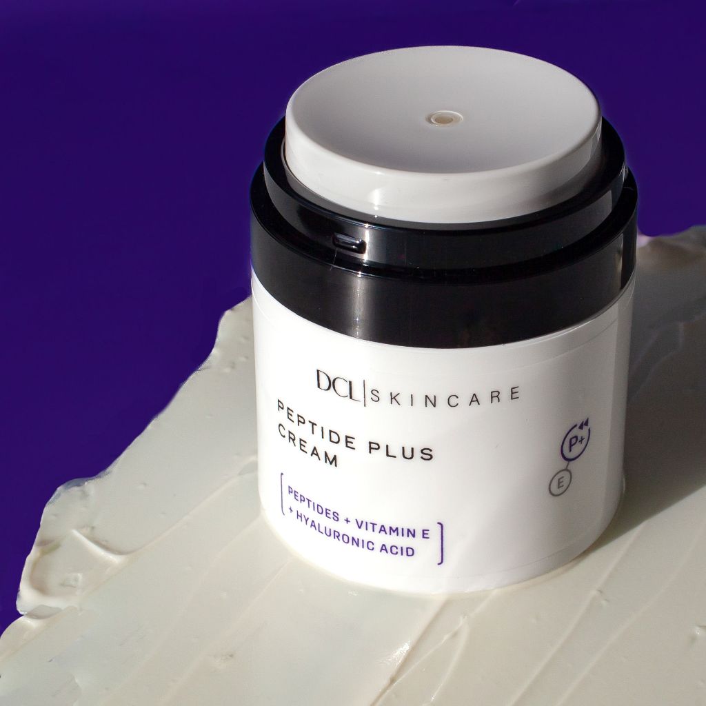 Product photo used to generate the DCL Skincare Peptide Plus Cream ad